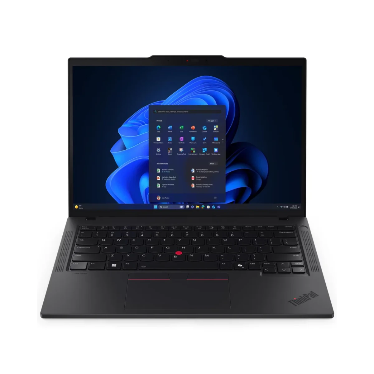 Lenovo ThinkPad T14 Gen 5 Laptop (Intel Graphics, Intel Core Ultra 7 155U, 16GB RAM, 512GB SSD, 14" WUXGA IPS, Windows 11 Pro, Black) - 21ML000AGR