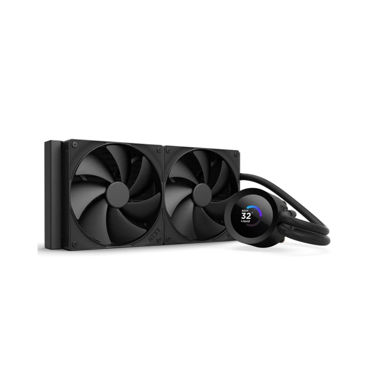 NZXT 280mm Kraken Plus CPU Liquid Cooler – Black - RL-KN280-B2