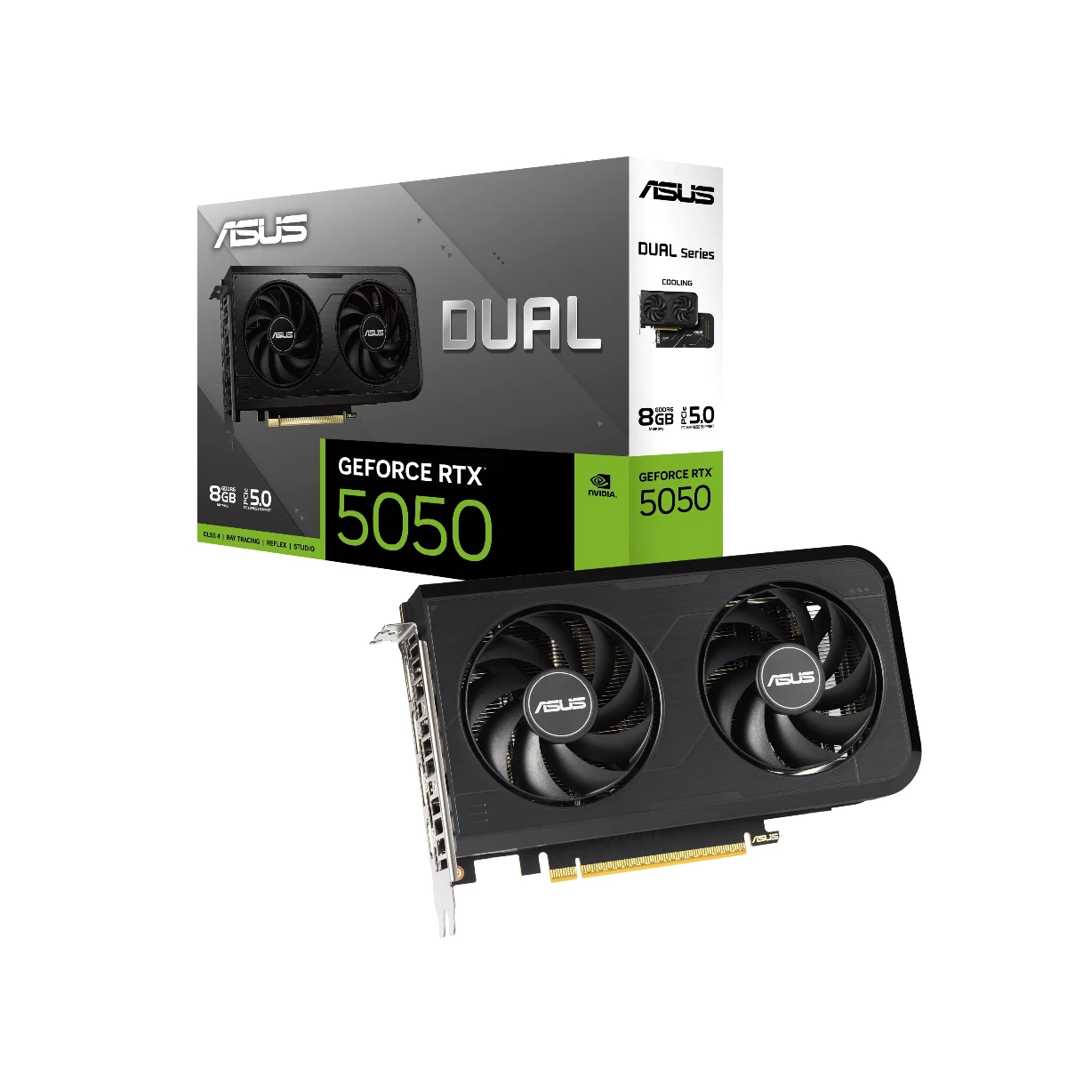 ASUS Dual GeForce RTX 5050 Graphics Card, 8GB GDDR6, DLSS 4 - DUAL-RTX5050-8G