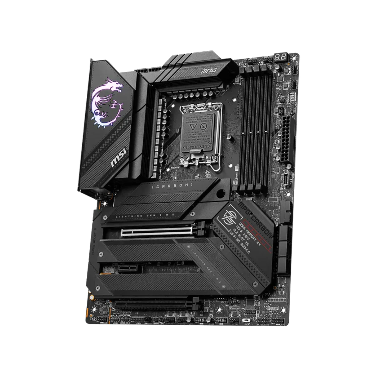 MSI MPG Z790 Carbon WiFi ATX Motherboard – Intel LGA 1700 DDR5 PCIe 5.0, 12th & 13th Gen - 911-7D89-001 view 3