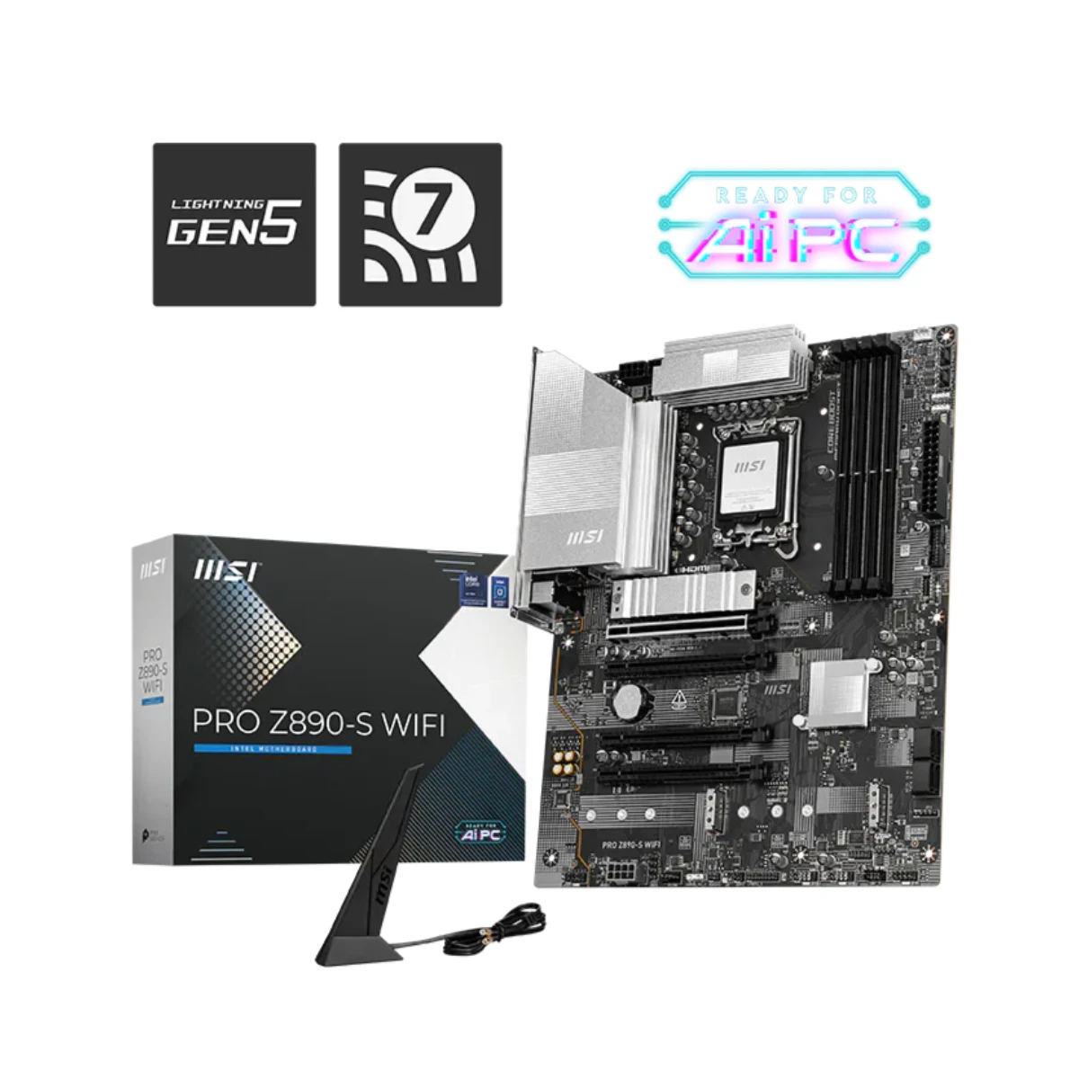 MSI PRO Z890-S WIFI LGA 1851 ATX Motherboard | 911-7E54-001