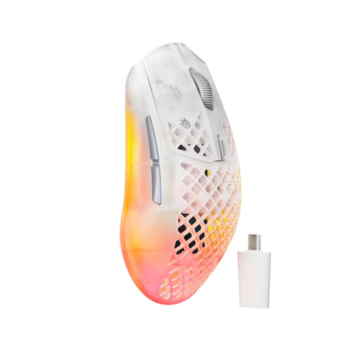 SteelSeries Aerox 3 26K DPI Gen 2 Wireless Gaming Mouse - Ghost - 62715 view 2